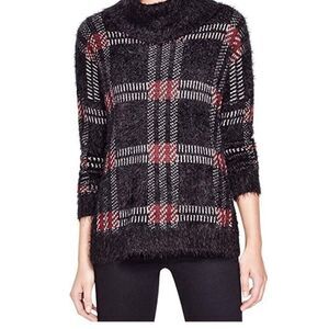 Sanctuary  fuzzy plaid sweater‎